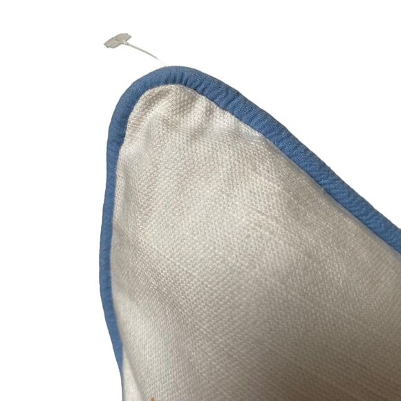 Celerie By Kemble Square Pillow Perigold Designer 20” Duck Feathers India Blue - Picture 6 of 10